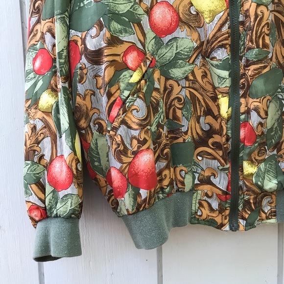 Vintage Silk Italian Hooded Bomber Jacket - Picture 4 of 12